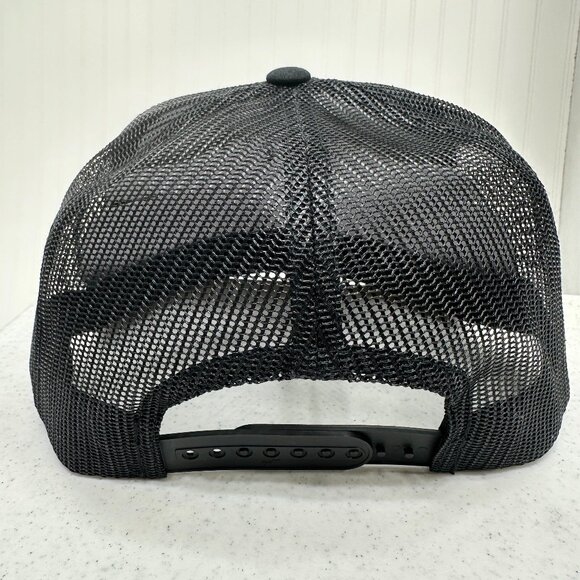 YP Classics GUCCI Hat Embroidered Black Trucker Hat Unisex Snapback - Picture 3 of 3